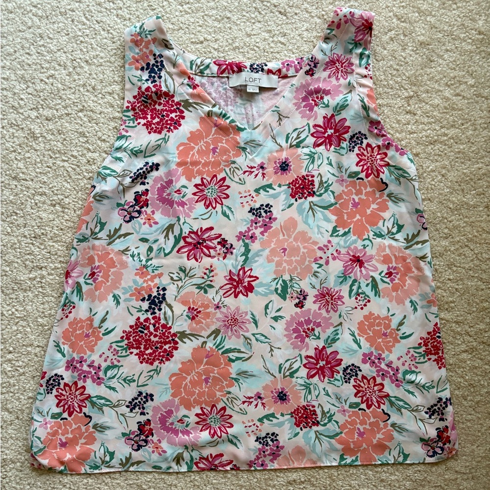 Loft Tank Top Floral